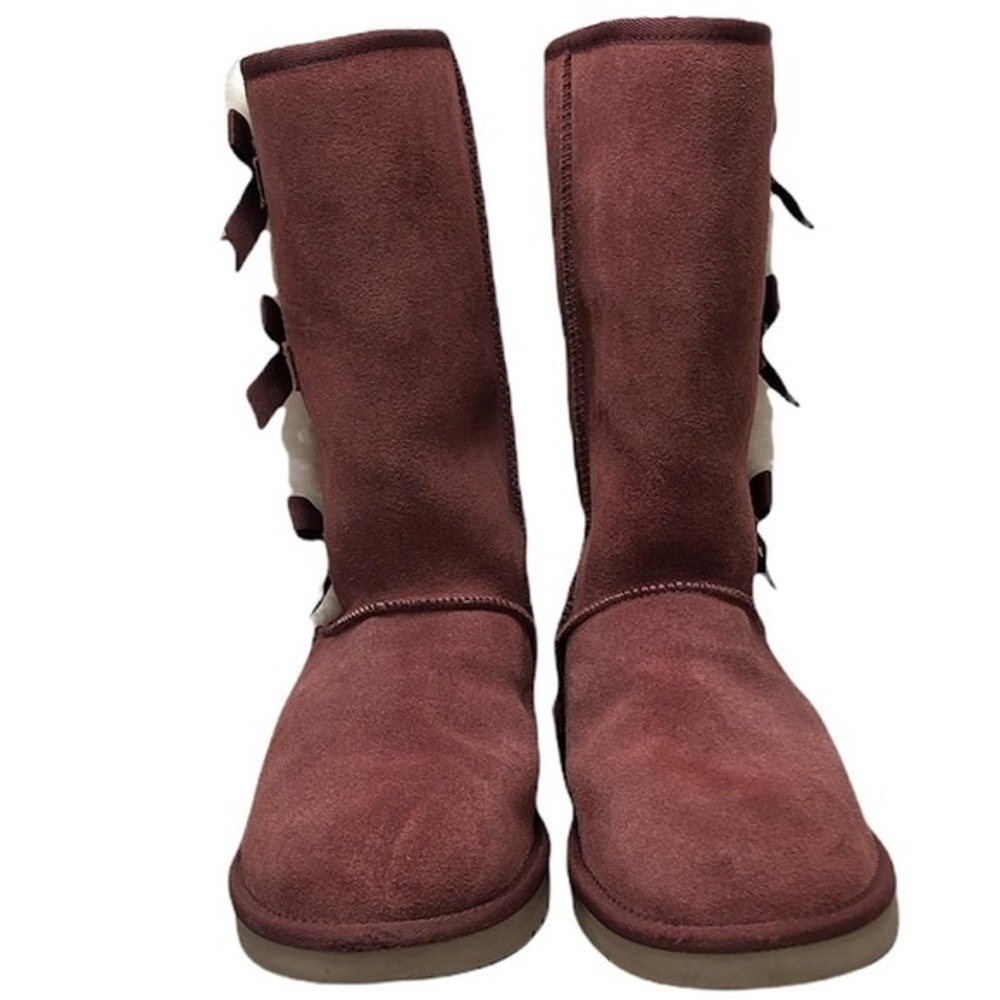 Dusty Rose color Victoria Tall Koolaburra Ugg Boots sz 12 - Picture 4 of 7